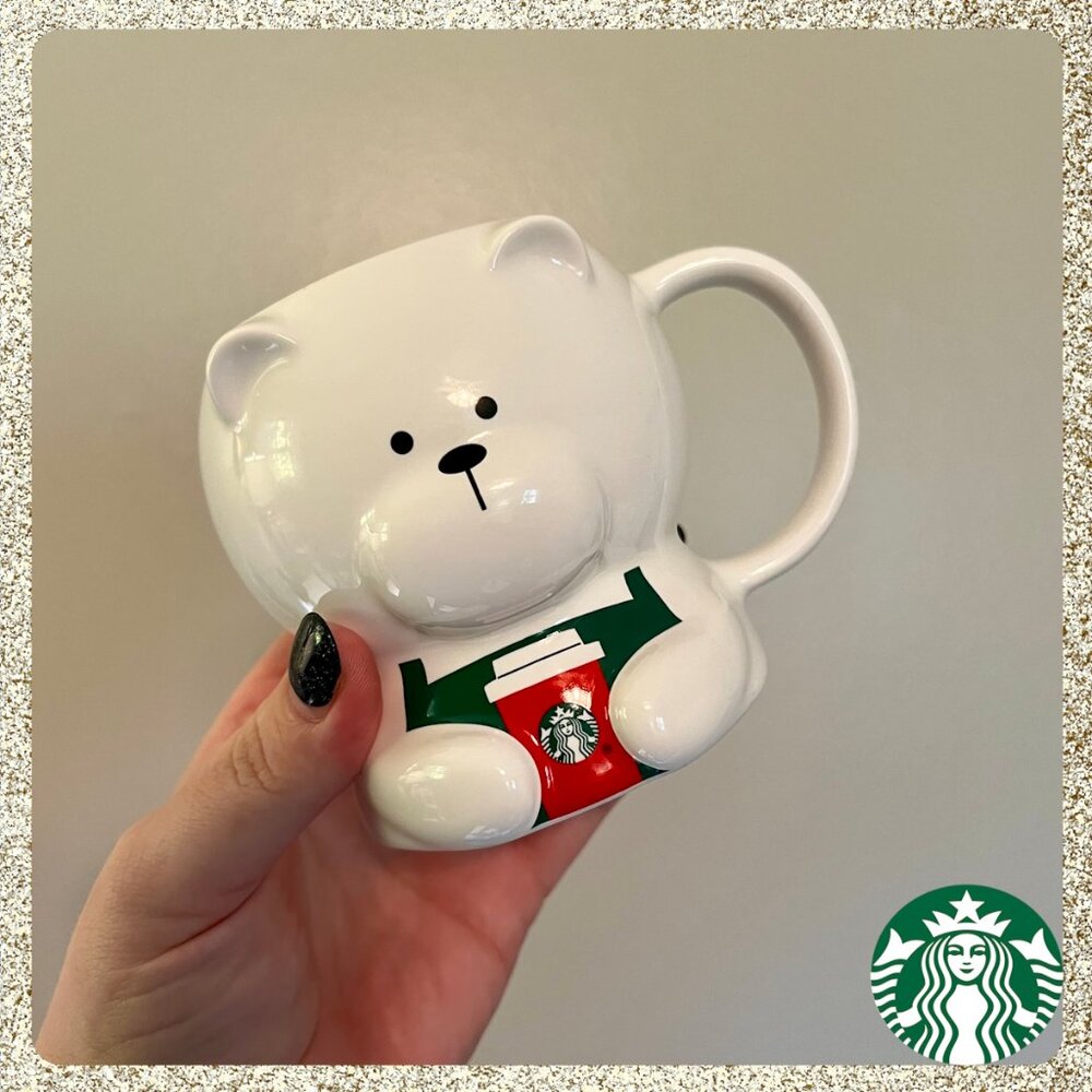 🎄🌟 NWT 2025 Starbucks Bearista 12oz Ceramic Mug